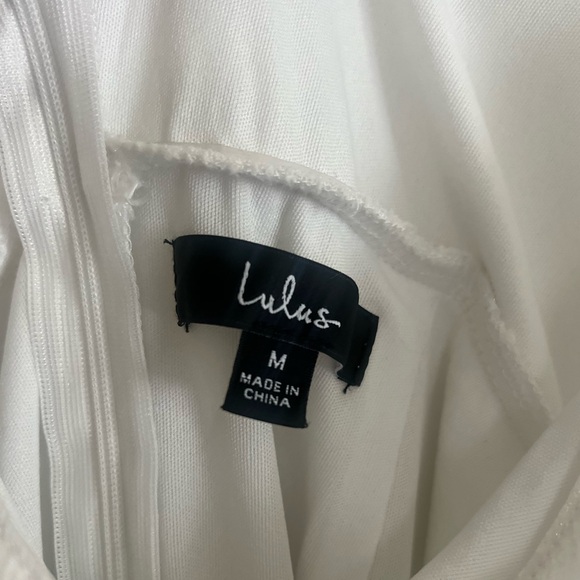 Lulu’s Captivated Beauty White Satin Ruffled Midi Dress - Picture 8 of 13